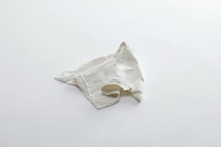fossil scene シリーズ handkerchief - white